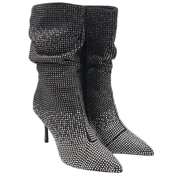 Thalia Sodi Women Raquell Stiletto Heel Slouch Boots Size US 6M Black Ombre - Picture 2 of 6